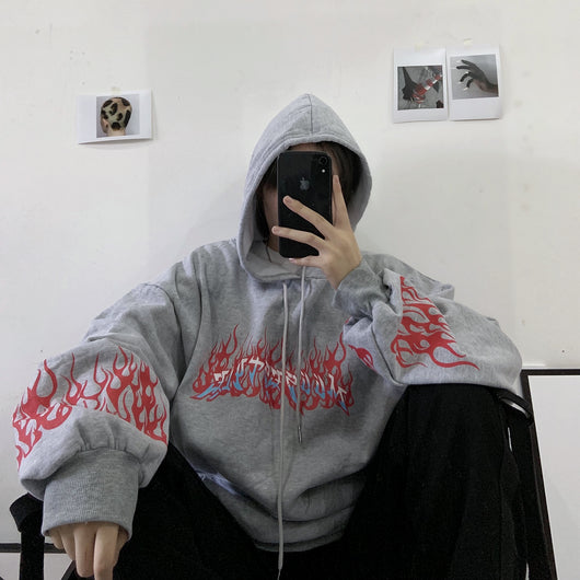 Sudadera Mujer Otoño Estampado Fuego Flamenco - Image 10