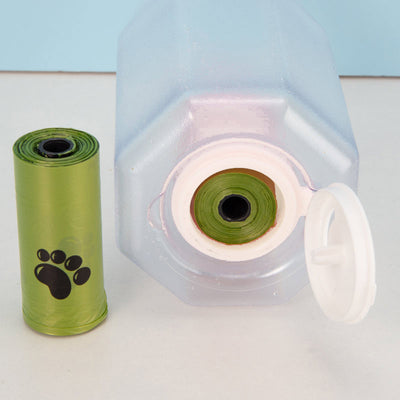 Black circular porous filter pad for a pet water bottle, shown against a clean white background. - Image 6
