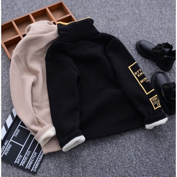 Suéter de Cuello Alto para Niños - Manga Larga Invierno
