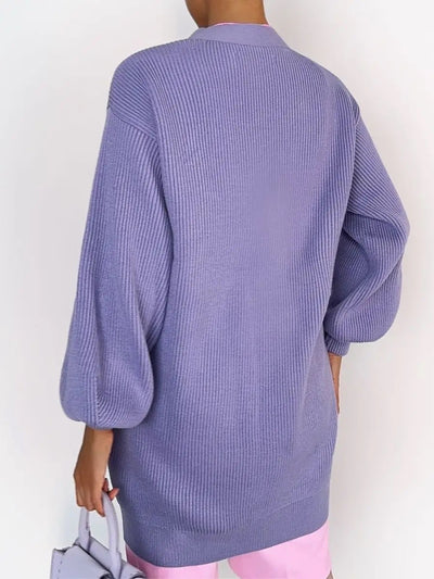 Cardigan Tejido Suelto Cuello V - Diseño Versátil para Otoño - Image 14
