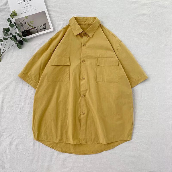 Camisa de Trabajo Coreana para Hombre - Estilo Moderno y Versátil