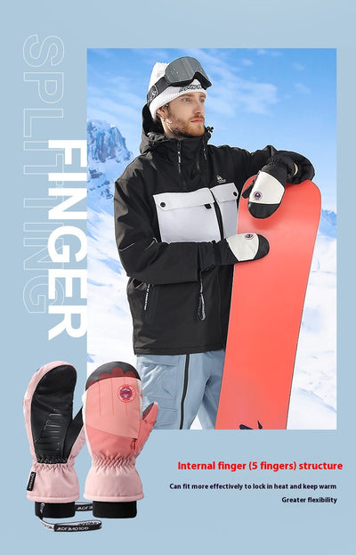 Guantes de Snowboard para Mujer Impermeables con Pantalla Táctil y Forro Térmico - Image 14