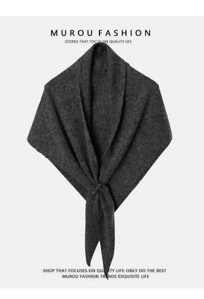 Pañoleta Triangular de Lana Pura para Otoño e Invierno - Image 59