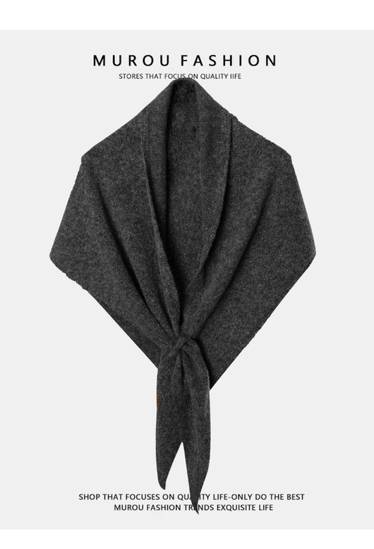 Pañoleta Triangular de Lana Pura para Otoño e Invierno - Image 59
