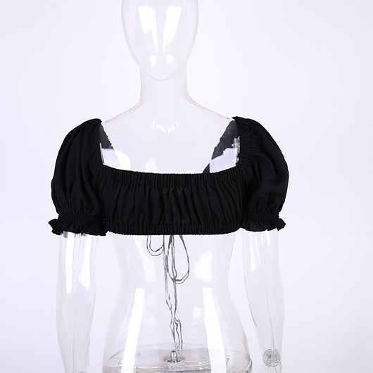 Blusa de manga corta con volantes - Image 11