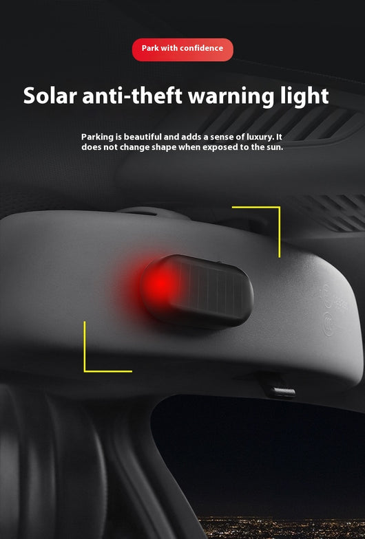 Luz Solar Antirrobo para Vehículos con Alarma de Simulación - Image 18