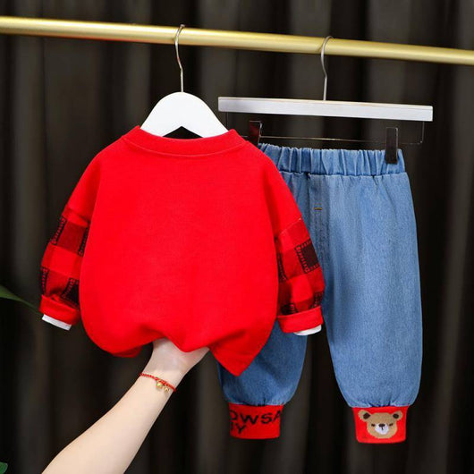 Conjunto de Suéter Infantil Trendy de Estilo Internacional - Image 11