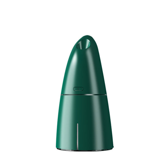 Red columnar USB mini humidifier with a power button and top mist outlet, designed for small spaces. - Image 6