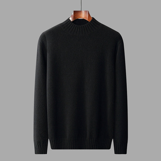 Suéter Cuello Alto Hombre Elegante Versátil Colores Sólidos - Image 5