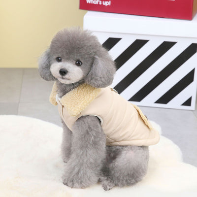 Chaleco de Algodón con Cuello de Pelaje Nórdico Teddy Cat - Image 9