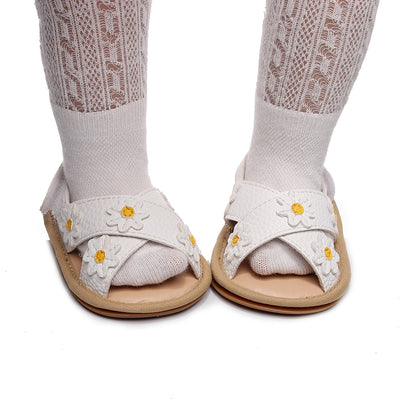 Sandalias Niña con Tira Cruzada y Estampado Floral - Image 6