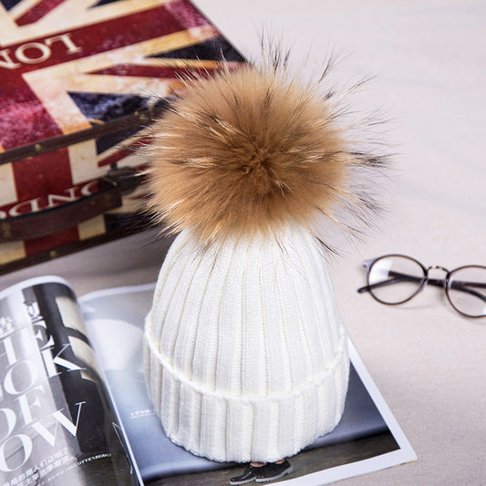 Gorro de Lana Tejido con Protección de Orejas para Otoño e Invierno