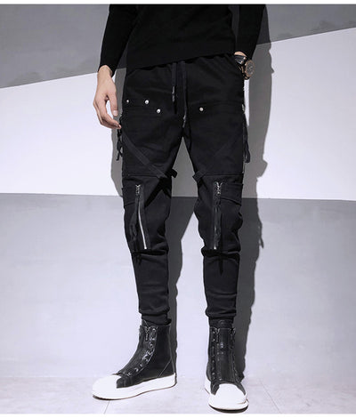 Overol Harem Slim Fit con Cierres Decorativos - Estilo Dark Fashion - Image 8