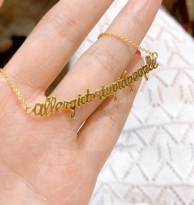 Collar de Letras Sonrisa con Mensaje Positivo - Image 10