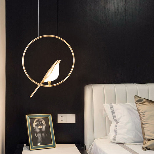 Lámpara Colgante Minimalista Diseño Pájaro Urraca - Image 11