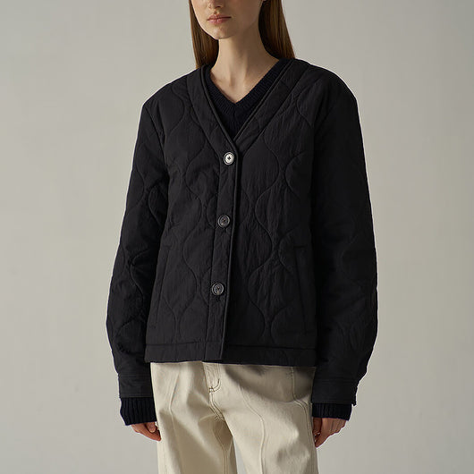 Chaqueta Corta de Algodón Acolchada Ligera para Mujer - Image 4