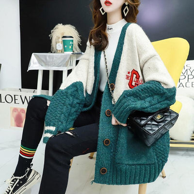 Saco Tejido Holgado Versátil para Mujer - Estilo Casual Moderno - Image 8