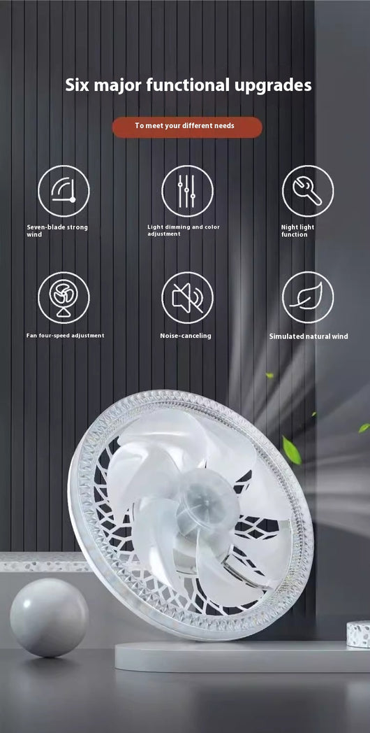 Lámpara Ventilador LED con Control Remoto Integrado - Image 19