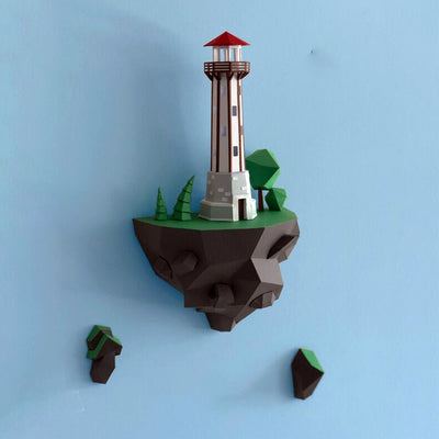 Faro de Isla 46cm - Modelo de Papel Decorativo para Pared - Image 10