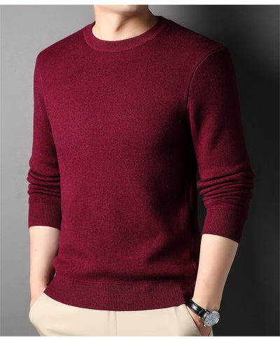 Suéter Tejido Slim Fit para Hombre - Diseño Ejecutivo Cuello Redondo Otoño - Image 16