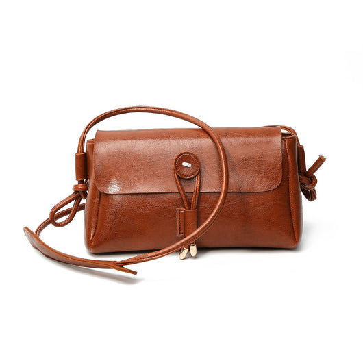 Bolso Bandolera de Cuero Encerado para Mujer - Estilo Fashion - Image 9
