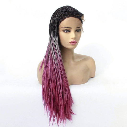 Peluca Afro Trenzada Doble Europe Lady Negro