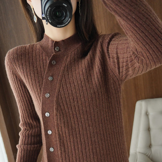 Cardigan de Cachemira Otoño Invierno con Diseño Exclusivo Minimalista - Image 2
