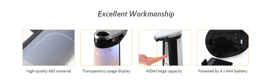 Dispensador Automático de Jabón Líquido con Sensor Inteligente Sin Contacto 400ml - Image 16