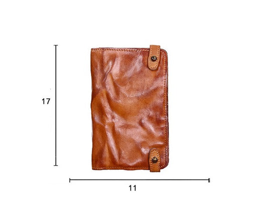 Billetera Larga de Cuero Vacuno Premium Pintada a Mano para Hombre - Image 9
