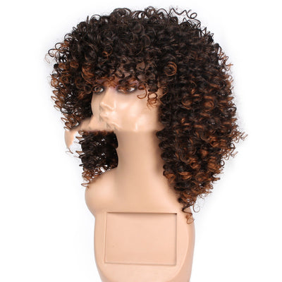 Peluca Sintética de Rizos Africanos para Mujer - Estilo Europeo y Americano - Image 4