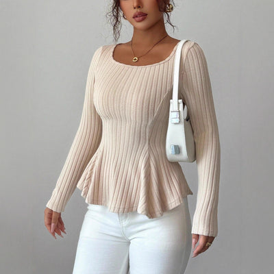 Blusa Manga Larga con Espalda Abierta Elegante - Image 2