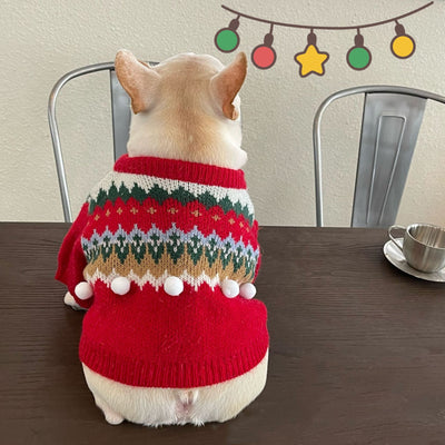 Suéter Navideño para Mascotas - Diseño Divertido de Pelea - Image 2