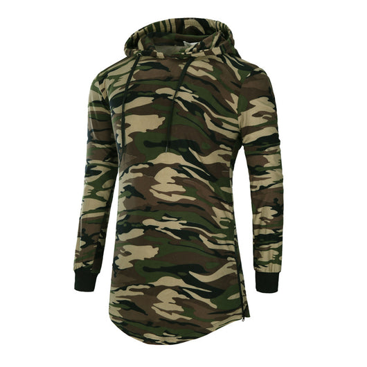 Sudadera Deportiva con Capucha Camuflaje de Largo Medio - Image 7