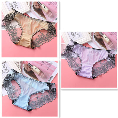 Braguitas Bajos con Encaje Bordado y Malla Sensual - Image 10