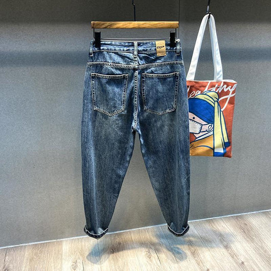 Jeans Rectos Holgados Talle Grande Estilo Retro con Corte Afilado - Image 2