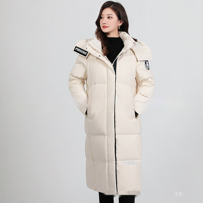 Abrigo de Plumón Grueso para Mujer - Chaqueta Larga Térmica con Capucha - Image 3