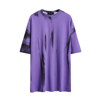 Playera Suelta Tie-dye Cuello Redondo Manga Corta para Hombre - Image 6