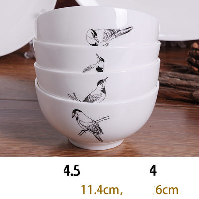 Plato Hondo de Porcelana Bone China Estilo Europeo Creativo - Image 6