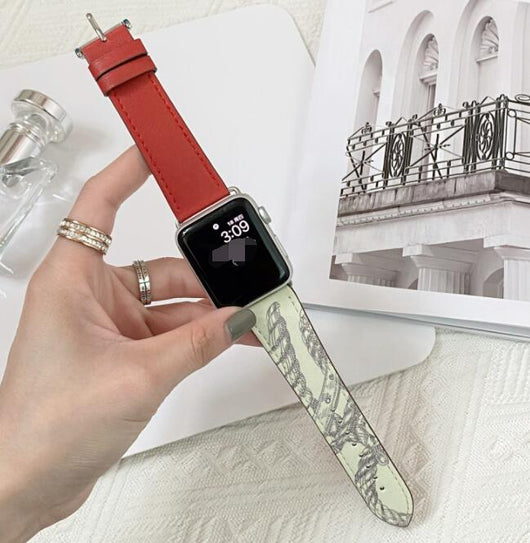 Correa de Reloj de Cuero con Patrón Contrastante - Comodidad Premium - Image 2