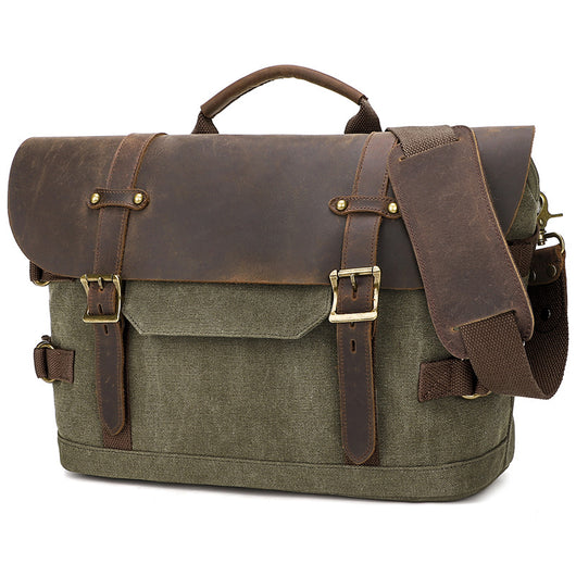 Bolsa Mensajero de Lona para Hombre - Estilo Casual - Image 7