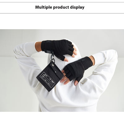 Guantes de Entrenamiento Medio Dedo con Muñequera Integrada para Boxeo y Fitness - Image 6