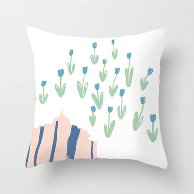 Funda de Almohada Geométrica Moderna en Poliéster Peachskin - Image 44