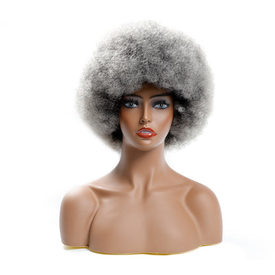 Peluca Rizada Voluminosa Efecto Explosivo - Cabello Corto Esponjoso - Image 3
