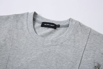 Playera de Manga Corta con Costuras de Personalidad - Image 19