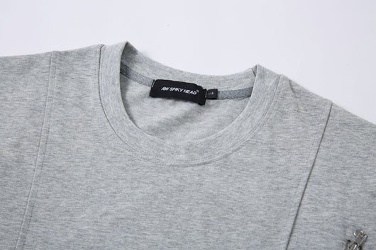 Playera de Manga Corta con Costuras de Personalidad - Image 19