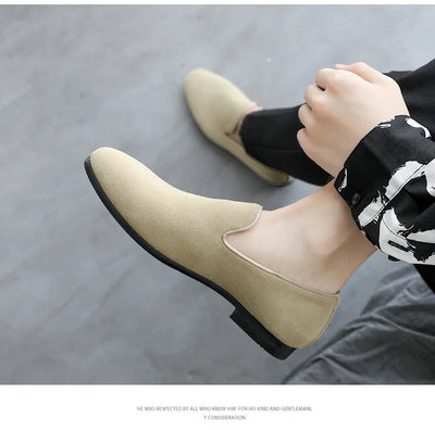 Zapatos de Ante para Hombre Punta Aguda Estilo Británico Versátil - Image 15
