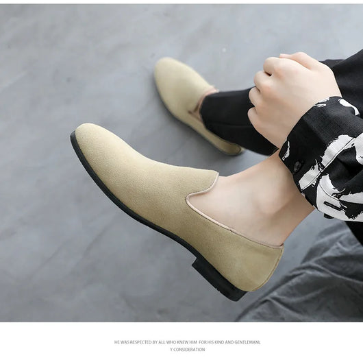 Zapatos de Ante para Hombre Punta Aguda Estilo Británico Versátil - Image 15