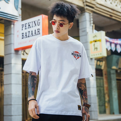 Camiseta Hombre Manga Corta Letras Graffiti Street