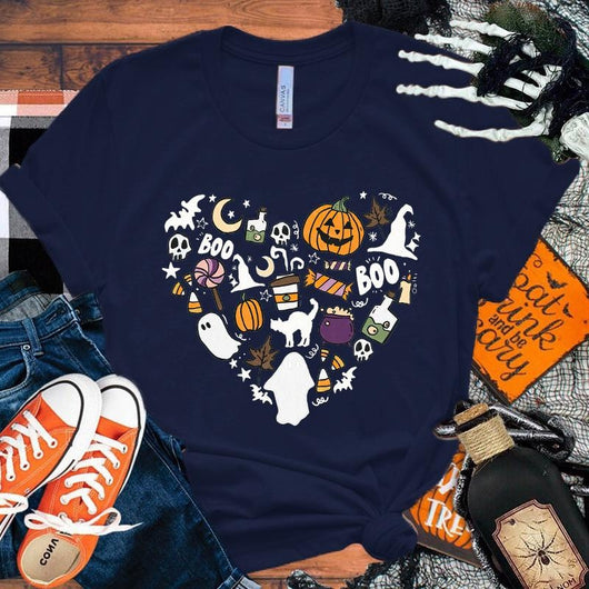 Camiseta Halloween Boo Pumpkin Love Unisex - Image 9