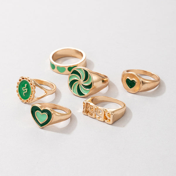 Set de 6 Anillos Serpentina Vintage 1999 - Colección Inspiración Retro - Image 4